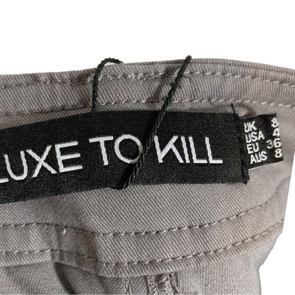 Lux To Kill High Waist Cargo Straight Leg Pants Size 4 - Picture 11 of 12